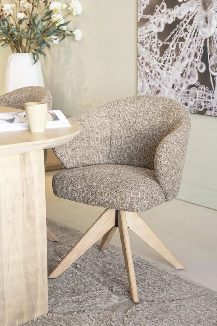 Eleonora Stoel Connor naturel - bruin Donna Discount