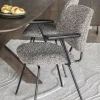 Eleonora Stoel Jon met arml - taupe Maywood Discount