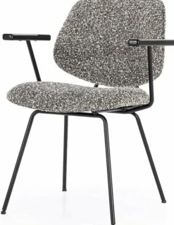 Eleonora Stoel Jon met arml - taupe Maywood Discount