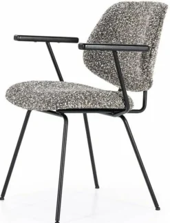 Eleonora Stoel Jon met arml - taupe Maywood Discount