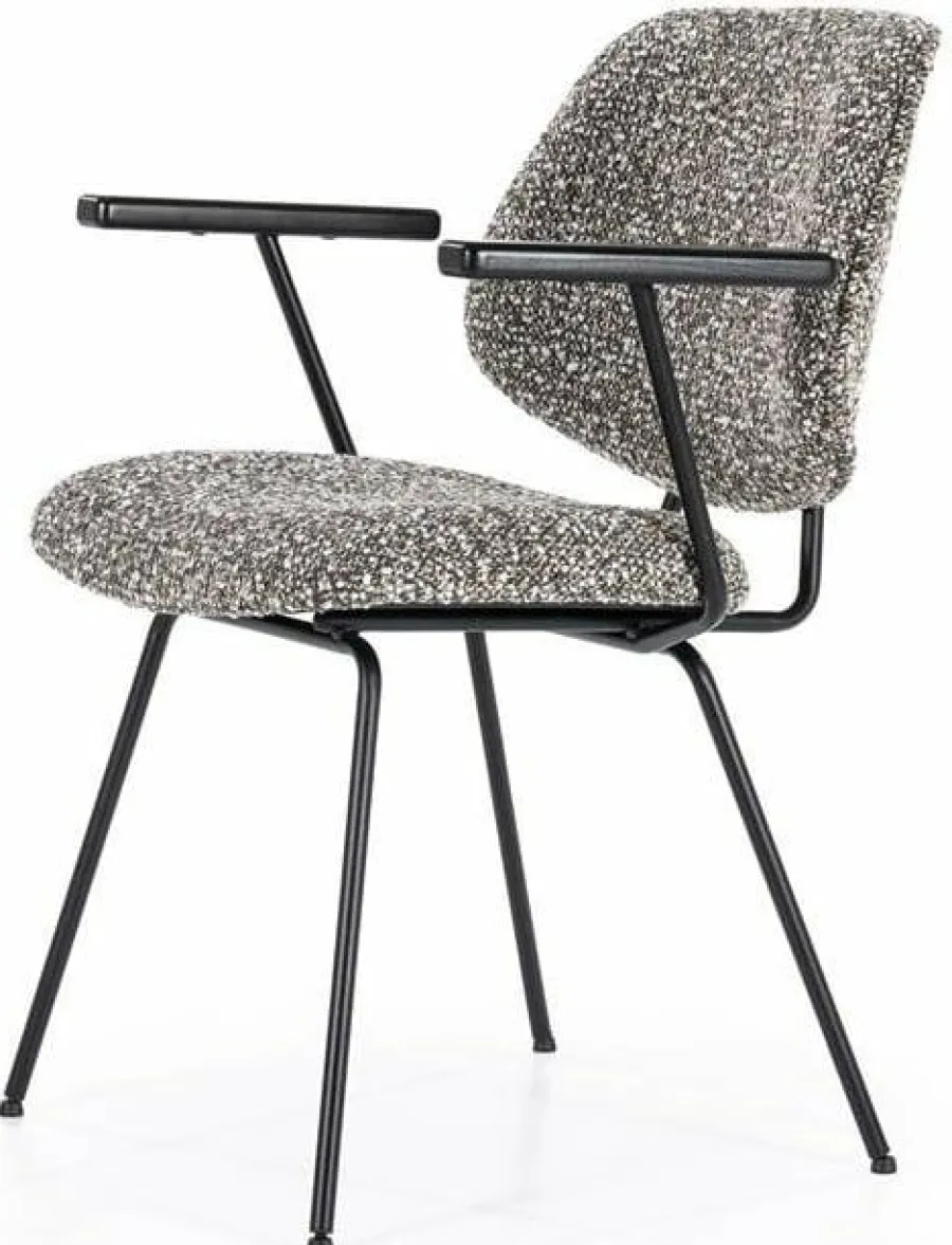 Eleonora Stoel Jon met arml - taupe Maywood Discount