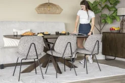 Eleonora Stoel Jon met arml - taupe Maywood Discount