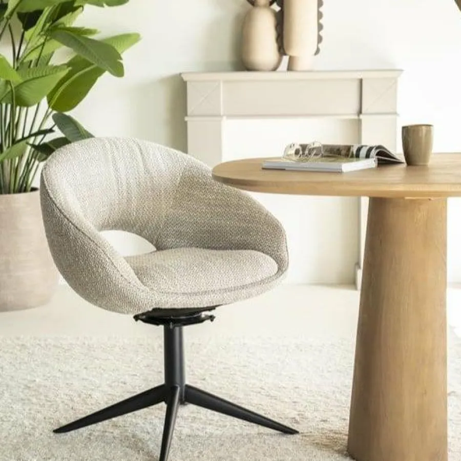 Eleonora Stoel Nol - taupe Tova Discount