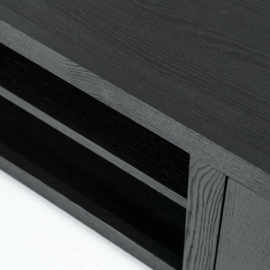 Eleonora TV meubel Helsinki 160 cm 2-drs. - zwart Hot