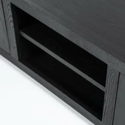 Eleonora TV meubel Helsinki 160 cm 2-drs. - zwart Hot