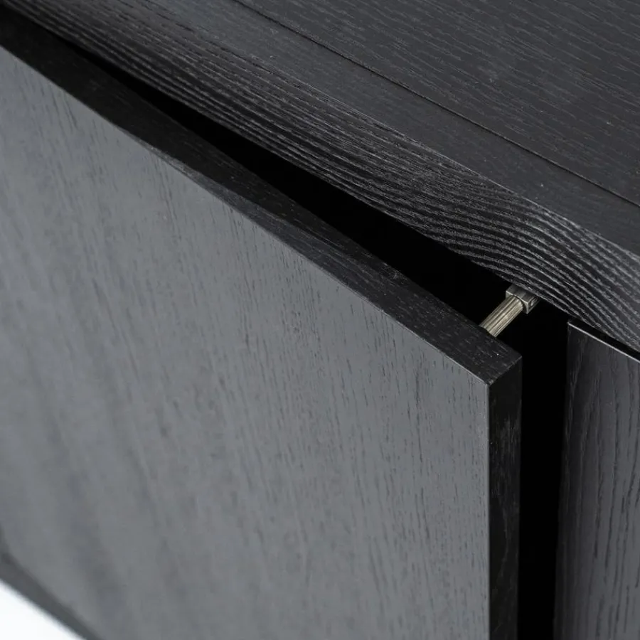 Eleonora TV meubel Helsinki 160 cm 2-drs. - zwart Hot