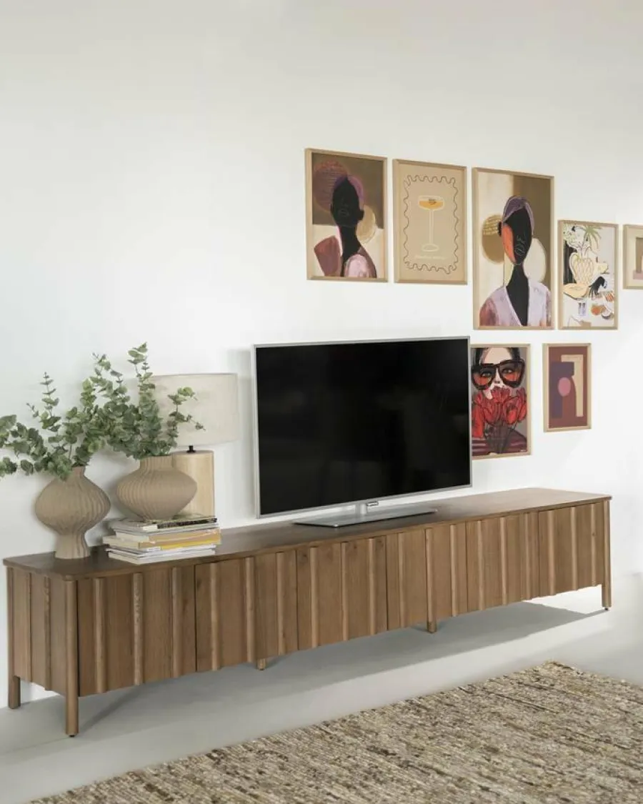 Eleonora TV meubel Jake 6 drs. - bruin New