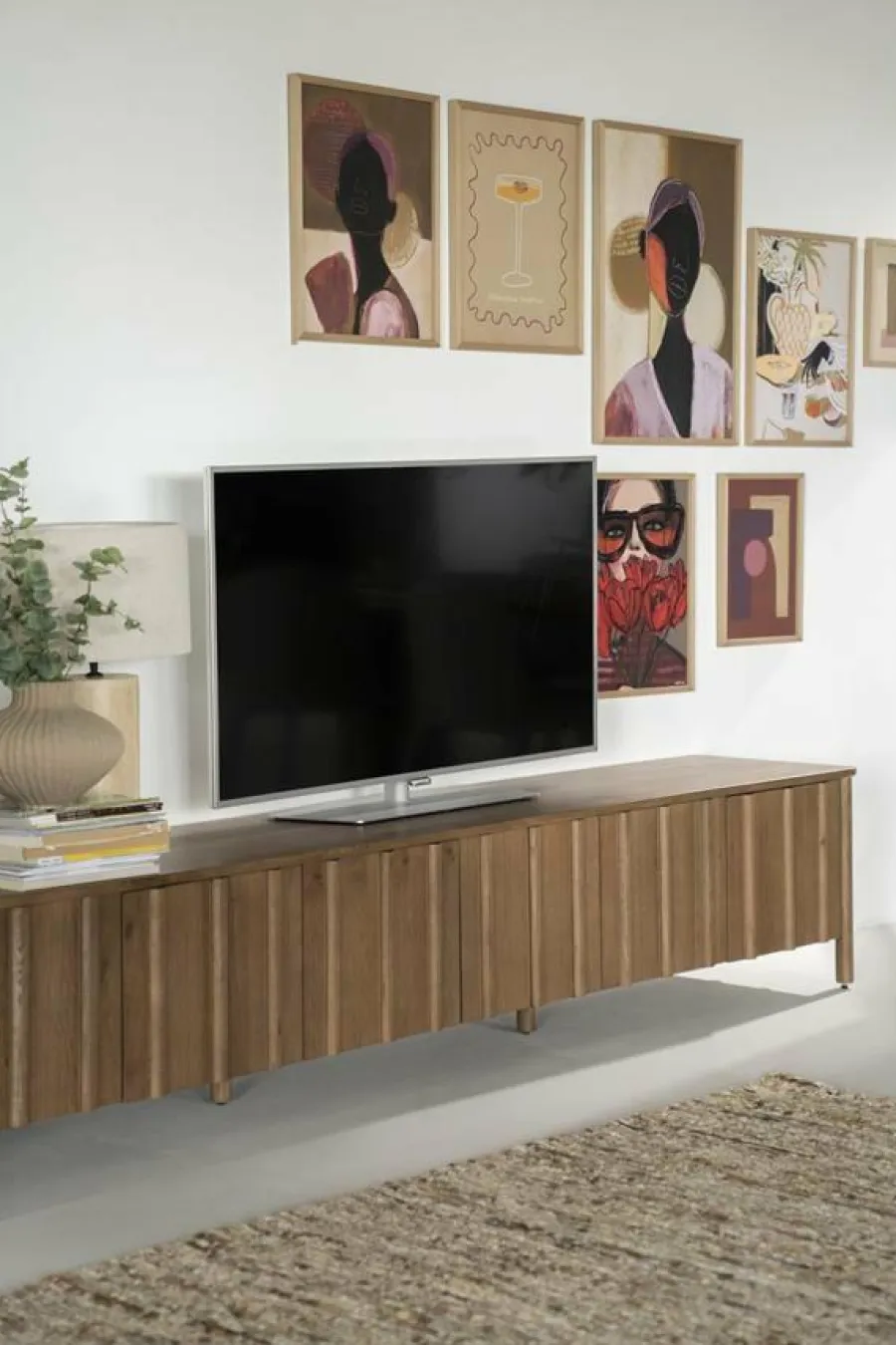 Eleonora TV meubel Jake 6 drs. - bruin New