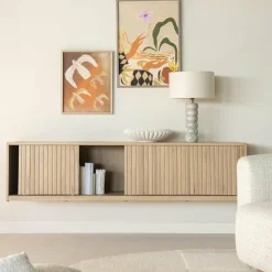 Eleonora TV meubel Milo 180 cm - naturel Outlet