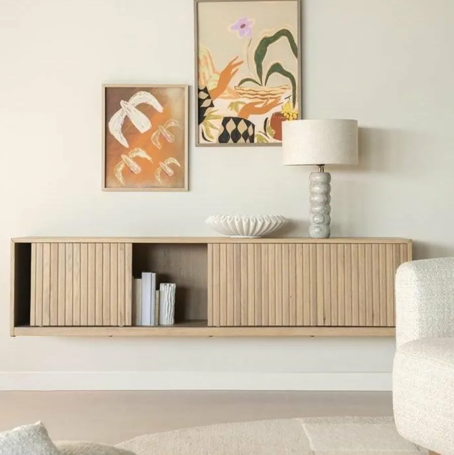 Eleonora TV meubel Milo 180 cm - naturel Outlet