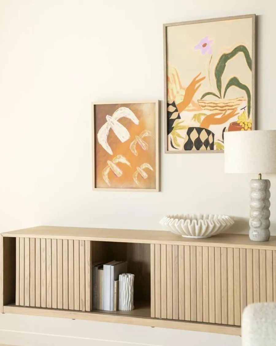 Eleonora TV meubel Milo 180 cm - naturel Outlet