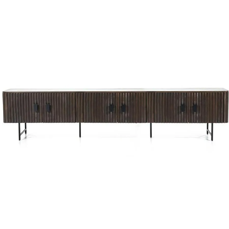 Eleonora TV meubel Remi 6-drs. - bruin Clearance