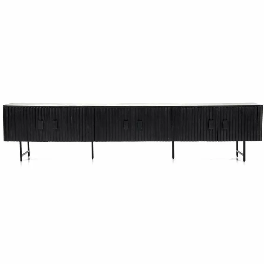 Eleonora TV meubel Remi 6-drs. - zwart Sale