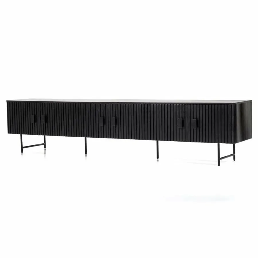 Eleonora TV meubel Remi 6-drs. - zwart Sale