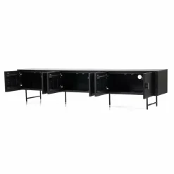 Eleonora TV meubel Remi 6-drs. - zwart Sale