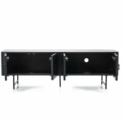 Eleonora TV meubel Remi 4-drs. - zwart Discount