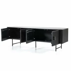 Eleonora TV meubel Remi 4-drs. - zwart Discount