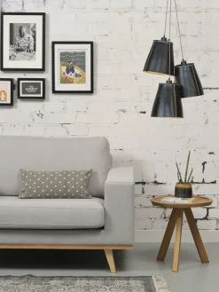 Good&Mojo Hanglamp Amazon recycled autoband met 3 kappen zwart L