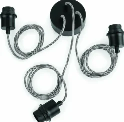 Good&Mojo Hanglamp Amazon recycled autoband met 3 kappen zwart L