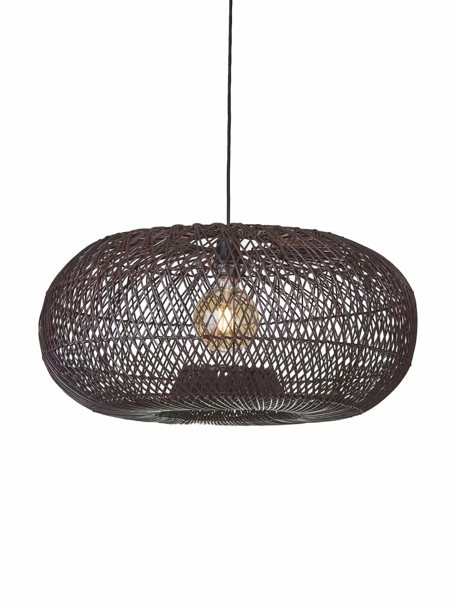 Good&Mojo Hanglamp Arizona bamboe ø70 burgundy L Clearance