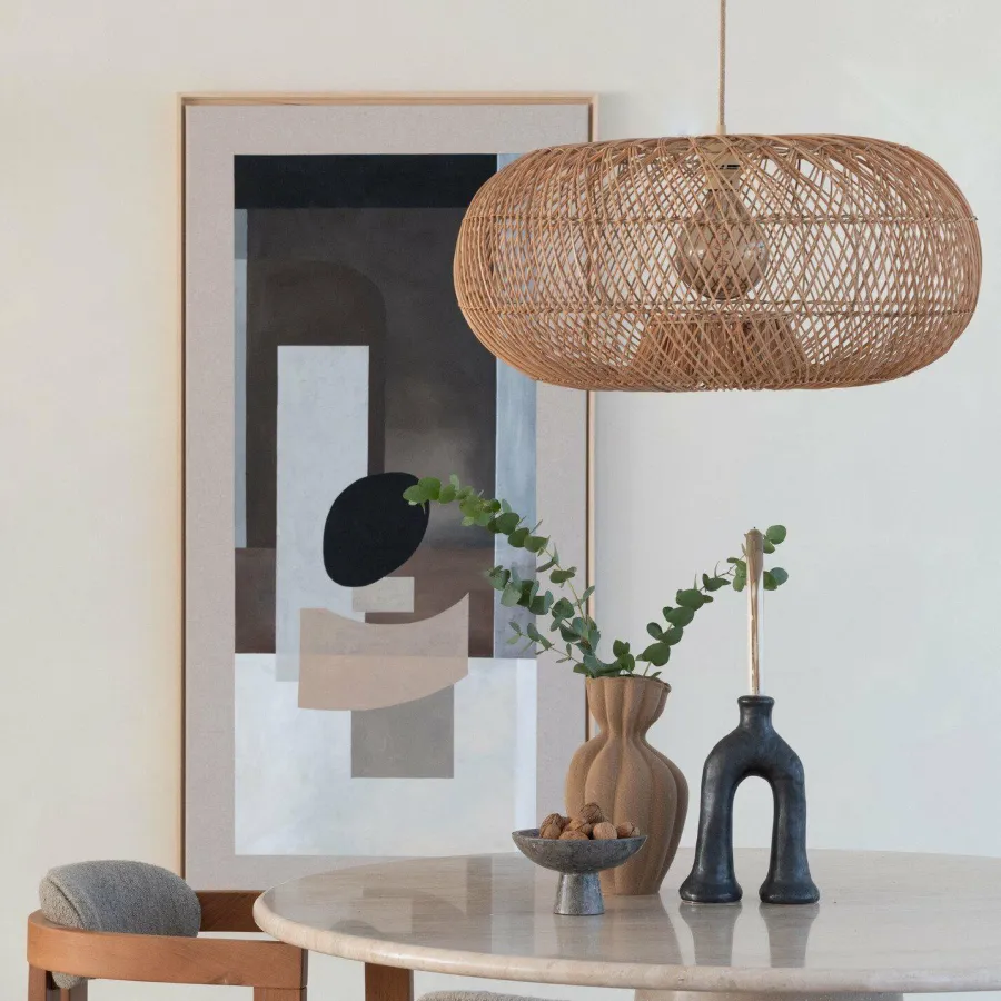 Good&Mojo Hanglamp Arizona bamboe ø70 naturel L Outlet
