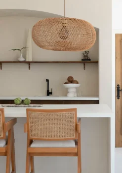 Good&Mojo Hanglamp Arizona bamboe ø70 naturel L Outlet