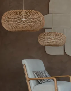 Good&Mojo Hanglamp Arizona bamboe ø70 naturel L Outlet