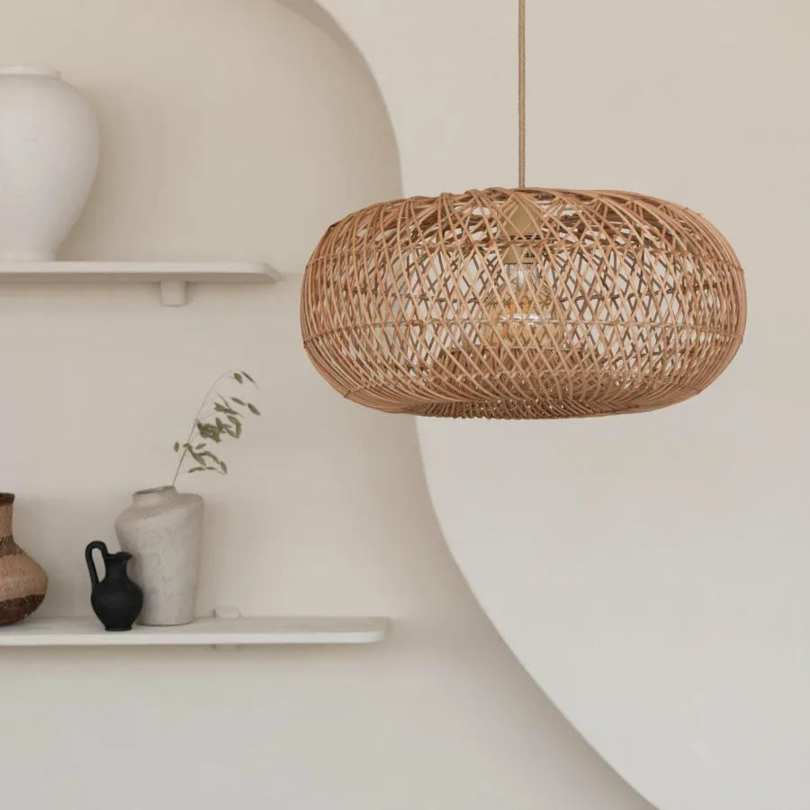 Good&Mojo Hanglamp Arizona bamboe/kap ø50 naturel S New