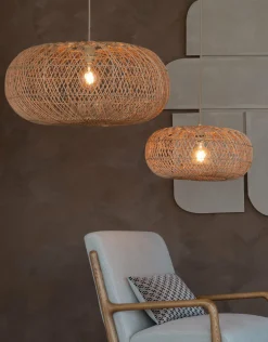 Good&Mojo Hanglamp Arizona bamboe/kap ø50 naturel S New