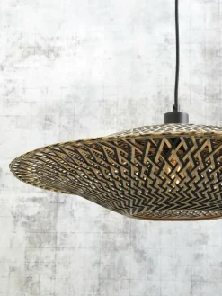 Good&Mojo Hanglamp Bali bamboe 87 x 20 cm zwart/naturel L New