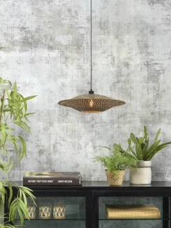 Good&Mojo Hanglamp Bali bamboe 60 x 15 cm zwart/naturel M Online