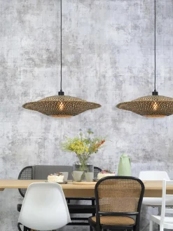 Good&Mojo Hanglamp Bali bamboe 60 x 15 cm zwart/naturel M Online