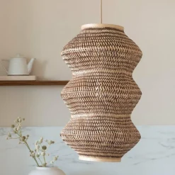 Good&Mojo Hanglamp Barbados bamboe ø40xh.67cm naturel /bruin XL Online