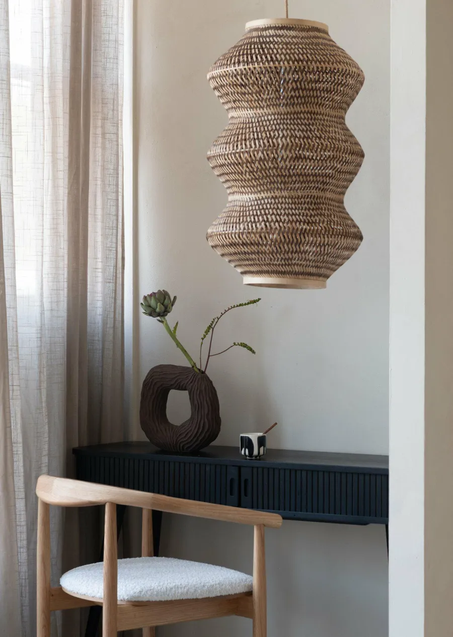 Good&Mojo Hanglamp Barbados bamboe ø40xh.67cm naturel /bruin XL Online