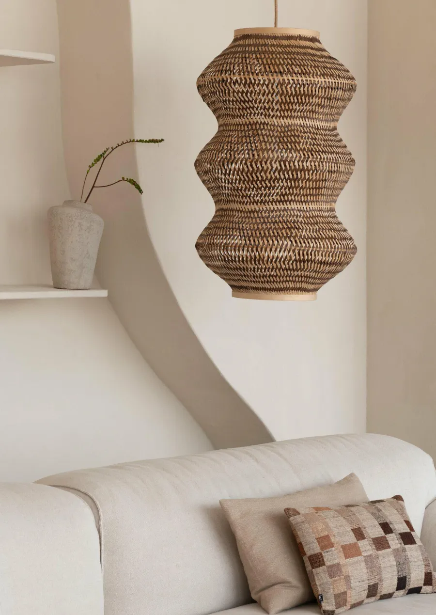 Good&Mojo Hanglamp Barbados bamboe ø40xh.67cm naturel /bruin XL Online
