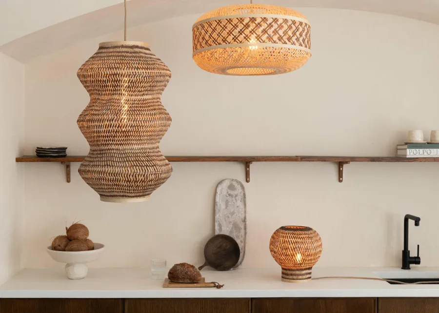 Good&Mojo Hanglamp Barbados bamboe ø40xh.67cm naturel /bruin XL Online