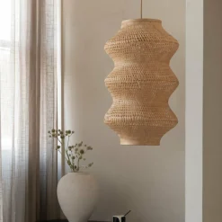 Good&Mojo Hanglamp Barbados bamboe ø40xh.67cm naturel XL Discount