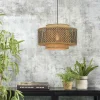 Good&Mojo Hanglamp Bhutan bamboe Ø 50 cm zwart naturel S Hot