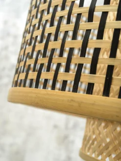 Good&Mojo Hanglamp Bhutan bamboe Ø 50 cm zwart naturel S Hot