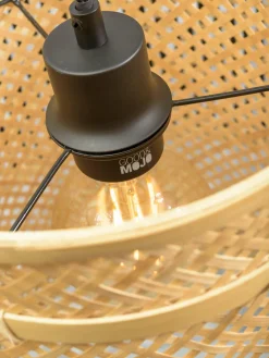 Good&Mojo Hanglamp Bhutan bamboe Ø 50 cm zwart naturel S Hot
