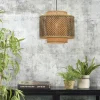 Good&Mojo Hanglamp Bhutan bamboe Ø 40 cm zwart naturel S Outlet