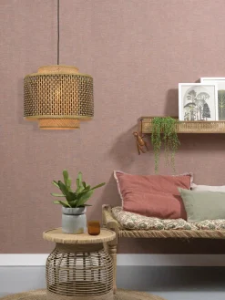 Good&Mojo Hanglamp Bhutan bamboe Ø 40 cm zwart naturel S Outlet