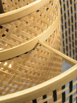 Good&Mojo Hanglamp Bhutan bamboe Ø 40 cm zwart naturel S Outlet