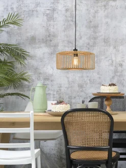 Good&Mojo Hanglamp Bromo bamboe Ø 40 naturel S Outlet