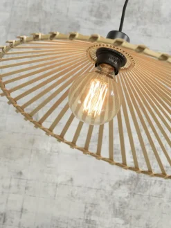 Good&Mojo Hanglamp Bromo bamboe asymm. Ø 40 cm naturel S