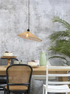 Good&Mojo Hanglamp Bromo bamboe asymm. Ø 50 cm naturel M Hot