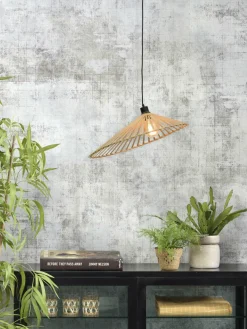 Good&Mojo Hanglamp Bromo bamboe asymm. Ø 60 cm naturel L Hot