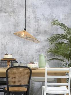 Good&Mojo Hanglamp Bromo bamboe asymm. Ø 60 cm naturel L Hot