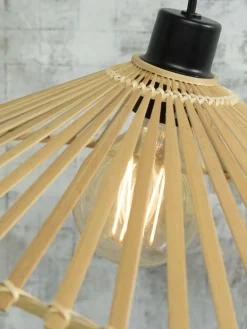 Good&Mojo Hanglamp Bromo bamboe asymm. Ø 60 cm naturel L Hot