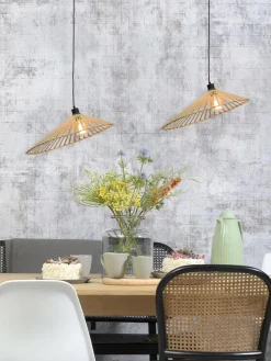 Good&Mojo Hanglamp Bromo bamboe asymm. Ø 60 cm naturel L Hot